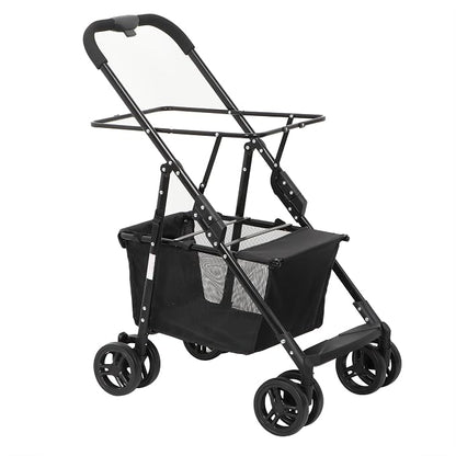 Super Deal Folding Shopping Cart - Image 9