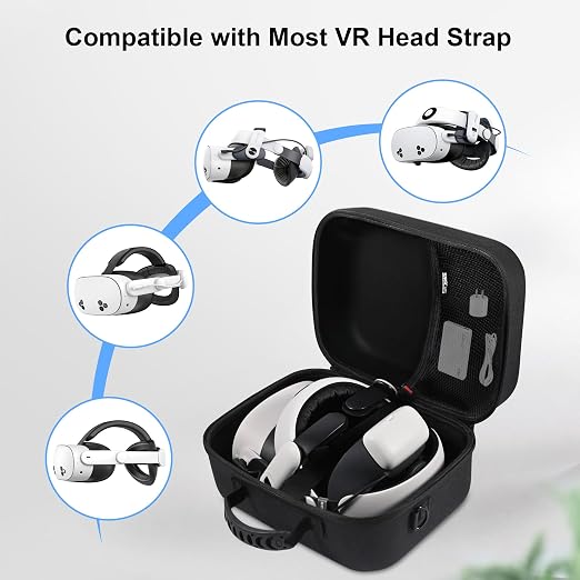 Large Hard Travel Case for Meta Quest 3/Quest 3S, Compatible - Image 4
