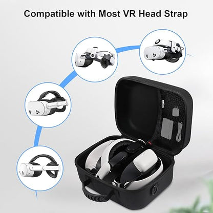 Large Hard Travel Case for Meta Quest 3/Quest 3S, Compatible - Image 4