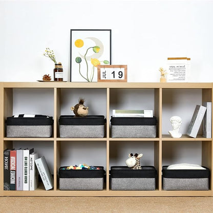 HNZIGE Storage Baskets for Storage Fabric Small Organizer Bins for Shelves - Image 6