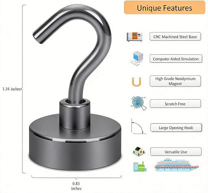 Neosmuk Magnetic Hooks, Heavy Duty 40lb+ Strong Magnet Hook - Image 5