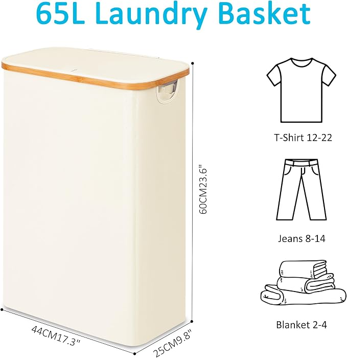 efluky Slim Laundry Basket - Image 3