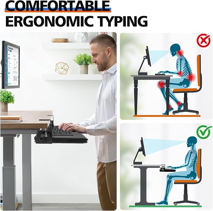 Large Keyboard Tray Under Desk Slide Out - Image 6
