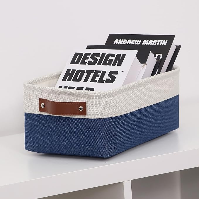 HNZIGE Small Baskets for Storage Fabric Storage Baskets for Shelves, Foldable - Image 7