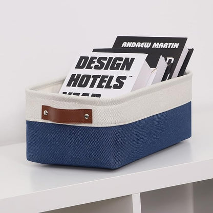 HNZIGE Small Baskets for Storage Fabric Storage Baskets for Shelves, Foldable - Image 7