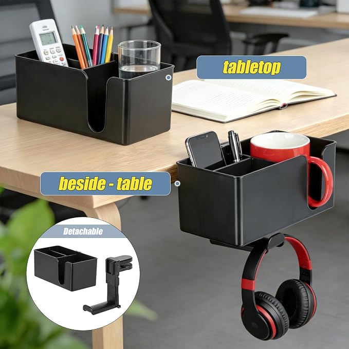 MYITYARD 4 in 1 Desk Cup Holder Clamp, Detachable Clip On Drink Holder - Image 3
