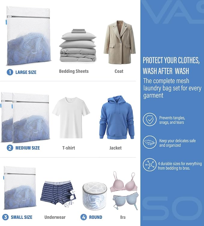 VASSON Premium Mesh Laundry Bags - Image 2