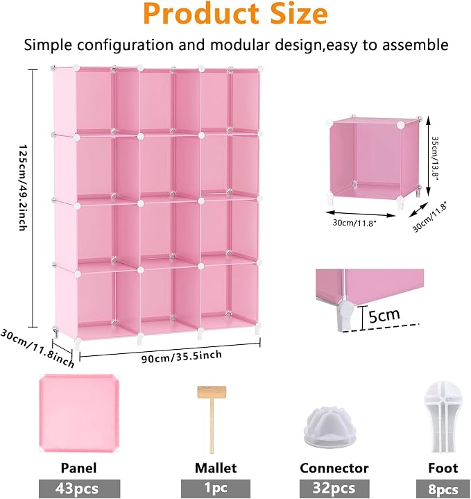 AWTATOS Cube Storage Organizer Protable Closet Organizers and Storage - Image 3