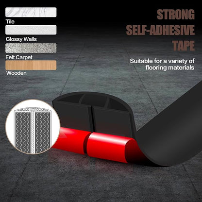 Floor Cord Cover Self Adhesive Cord Hider, 10FT Cable Management, Extension - Image 4