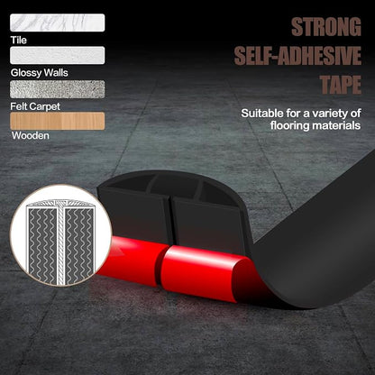 Floor Cord Cover Self Adhesive Cord Hider, 3.3FT Cable Management, Extension - Image 4