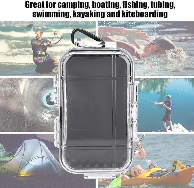 HERCHR Dry Box Outdoor Waterproof Airtight Storage Case Hard Shell Wet Dry Box - Image 7