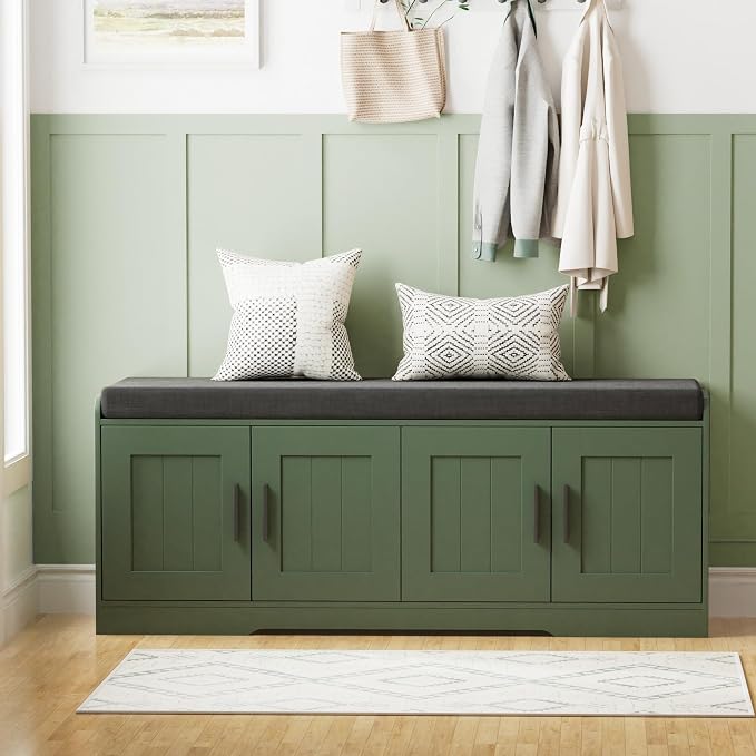 Homleke 2-Tier Storage Bench, Shoe Bench - Image 9