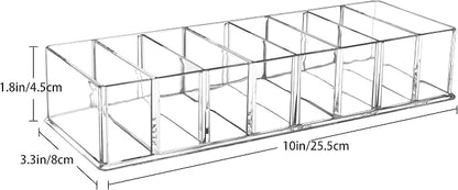 Detachable Makeup Organizer, 8 Compartments Acrylic Cosmetic Storage Jewelry - Image 2
