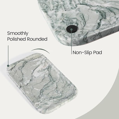 Vanity Tray, Marble Bathroom Tray Countertop, Decorative Dresser Organizer - Image 2