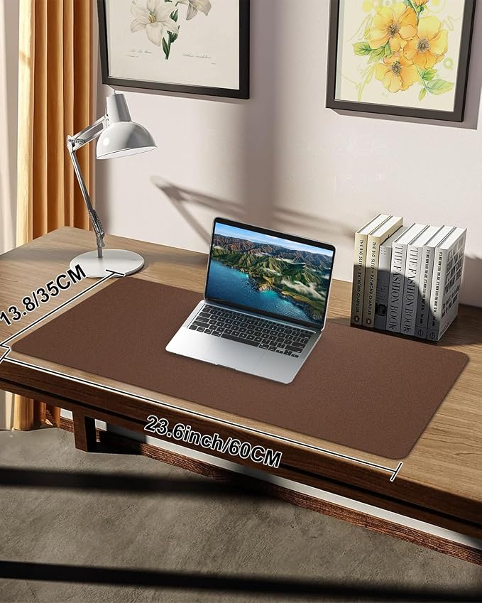 Small Desk Mat, Leather Desk mat, Desk Mouse pad, Office Desk mat, Laptop Mat - Image 7