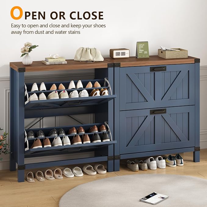 Fluted Shoe Cabinet Storage - Image 8