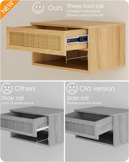 Floating Nightstand, Small Modern Floating Nightstand - Image 5