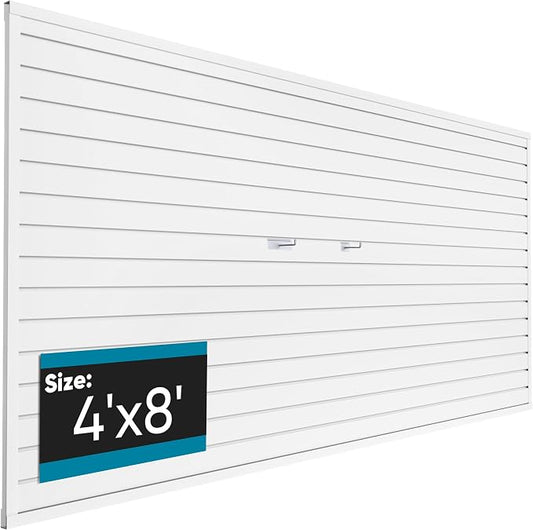 Braki PVC Slat Wall Paneling 4x8 ft, Garage Organizer Storage System, Heavy by BRAKKI