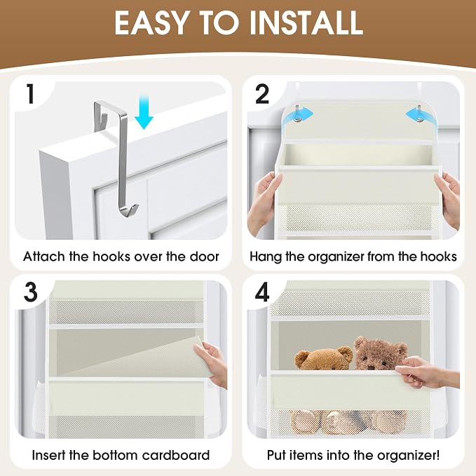 1 Pack Over The Door Organizer, Hanging Storage Organizer - Image 3