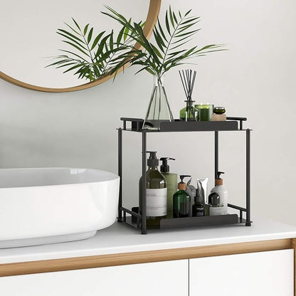 FLE Bathroom Organizer Countertop, Bathroom Counter Organizer Decorative Tray - Image 6