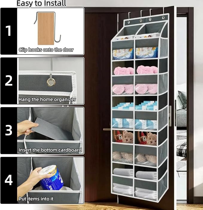 5-Tier Heavy Duty Over the Door Organizer - Image 6