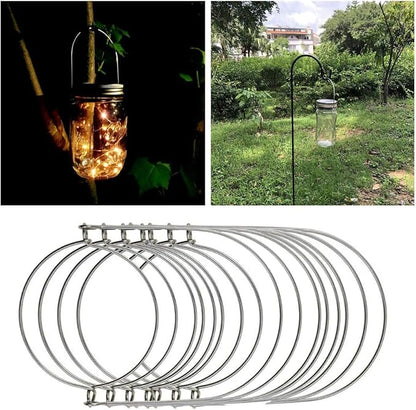 DOITOOL Mason Jar Wire Hangers 8 Pack Stainless Steel Wire Handles - Image 8