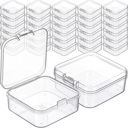 Jetec 30 Pieces Mini Plastic Clear Beads Storage Containers Box by Jetec