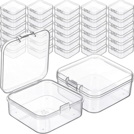 Jetec 30 Pieces Mini Plastic Clear Beads Storage Containers Box by Jetec