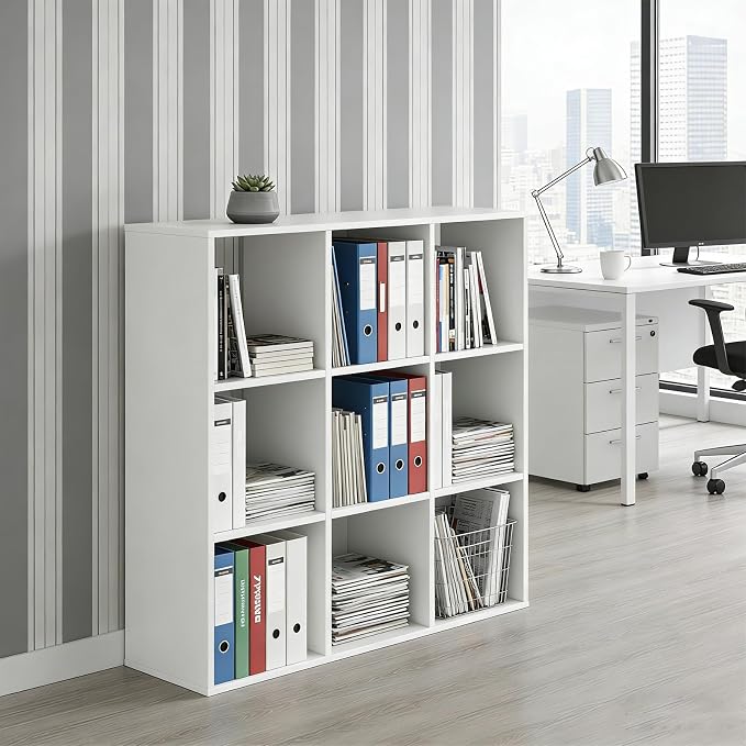 9-Cube Storage Organizer, Reversible Bookcase Shelf, Open Cube Bookshelf - Image 2