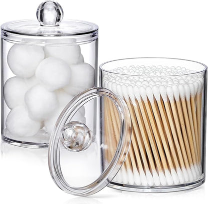2 Pack Acrylic Qtip Holder Dispenser - Image 9
