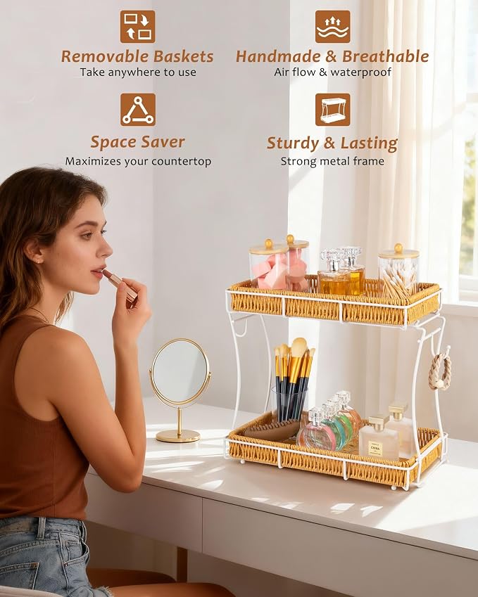 Bathroom Organizer Countertop Perfume Organizer Makeup Organizer Cosmetics - Image 7