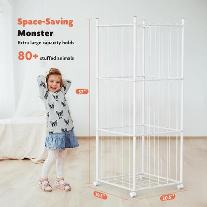 GoKEDA Extra Large Metal Stuffed Animals Storage Tower | Stable heavy-duty - Image 2