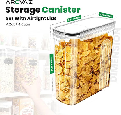 Cereal Containers Storage with Lids - Image 2