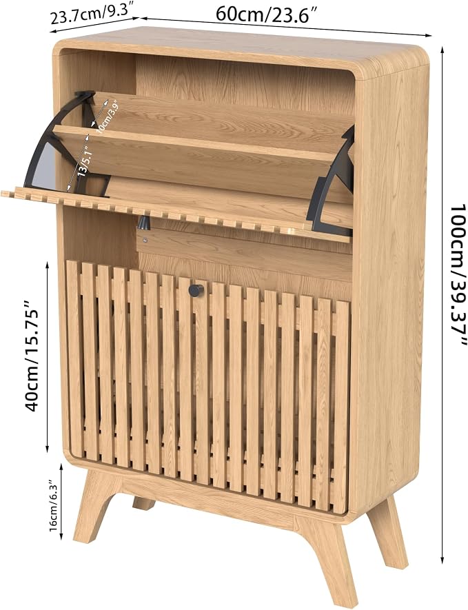 Jluomei Narrow Shoe Cabinet Storage - Image 2
