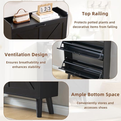LEYAOYAO Shoe Cabinet Storage for Entryway - Image 4