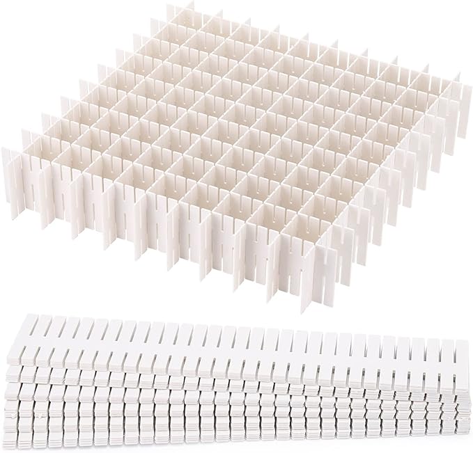 acDesign 40Pcs Grid Drawer Dividers, Adjustable Drawer Organizer by acDesign