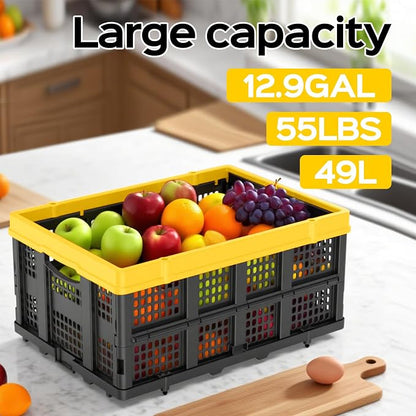 TOLRET 49L Collapsible Crate, Milk Crate - Image 3