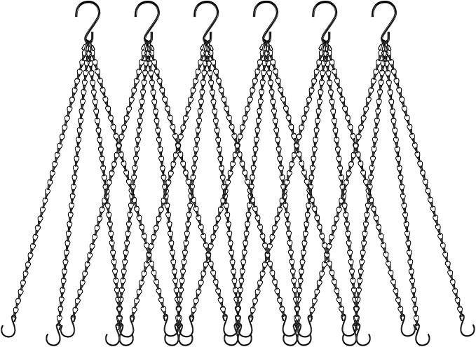 garini 6 Pack, 23 Inch Hanging Baskets Chain, Bird Feeders and Lanterns by garini