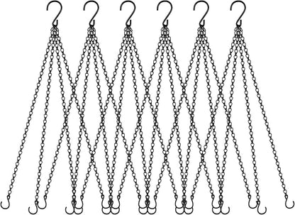 garini 6 Pack, 23 Inch Hanging Baskets Chain, Bird Feeders and Lanterns by garini
