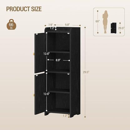 Hzuaneri Bathroom Storage Cabinet, Small Corner Floor Cabinet - Image 2