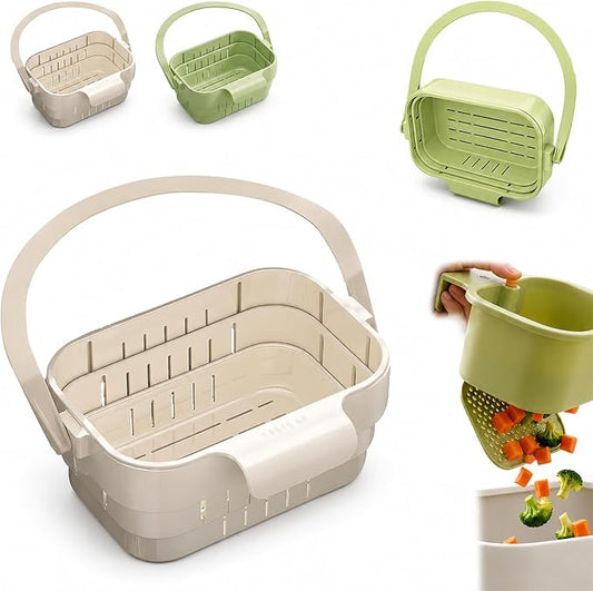 Foldable Hanging Kitchen Sink Drain Basket, 2027 New Faucet Hanging Strainer by Unknown
