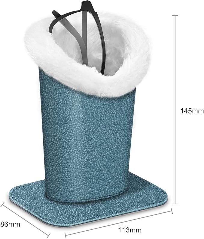 Fintie Plush Lined Eyeglasses Holder, Glasses Stand Case, Anti-scratch Glasses - Image 4