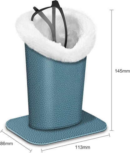 Fintie Plush Lined Eyeglasses Holder, Glasses Stand Case, Anti-scratch Glasses - Image 4