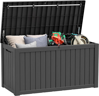 Outdoor Storage Box, Resin Deck Boxes Indoor and outdoor, Waterproof Storage by NBYSGO