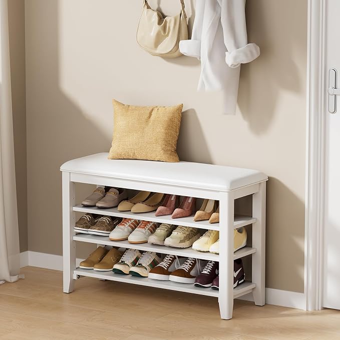 Taitiy Entryway Shoe Storage Bench, Shoe Organizer Bench - Image 2