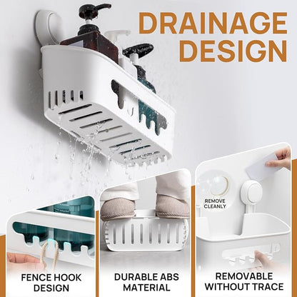 LEVERLOC Shower Caddy Suction Cup 2 Pack, Shower Organizer Removable Bathroom - Image 4