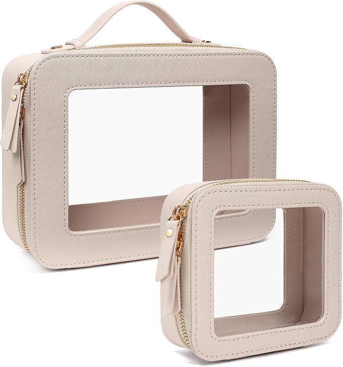 Travel Clear Makeup Bag Set, TSA Approved Cosmetic Bag Case - Image 8