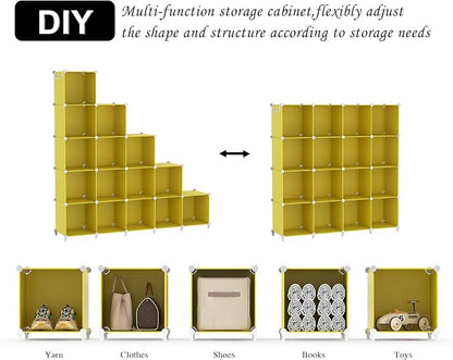 AWTATOS Cube Storage Organizer, Closet Organizers Storage Shelf, 16 Cube | DIY - Image 6