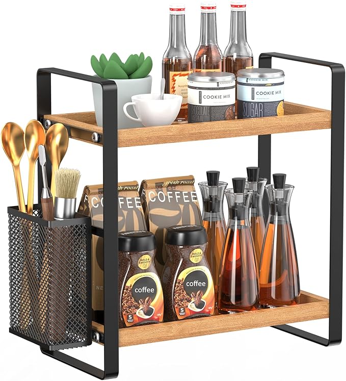 2-Tier Coffee Bar Organizer by LemikkleDirect