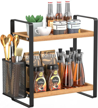 2-Tier Coffee Bar Organizer by LemikkleDirect